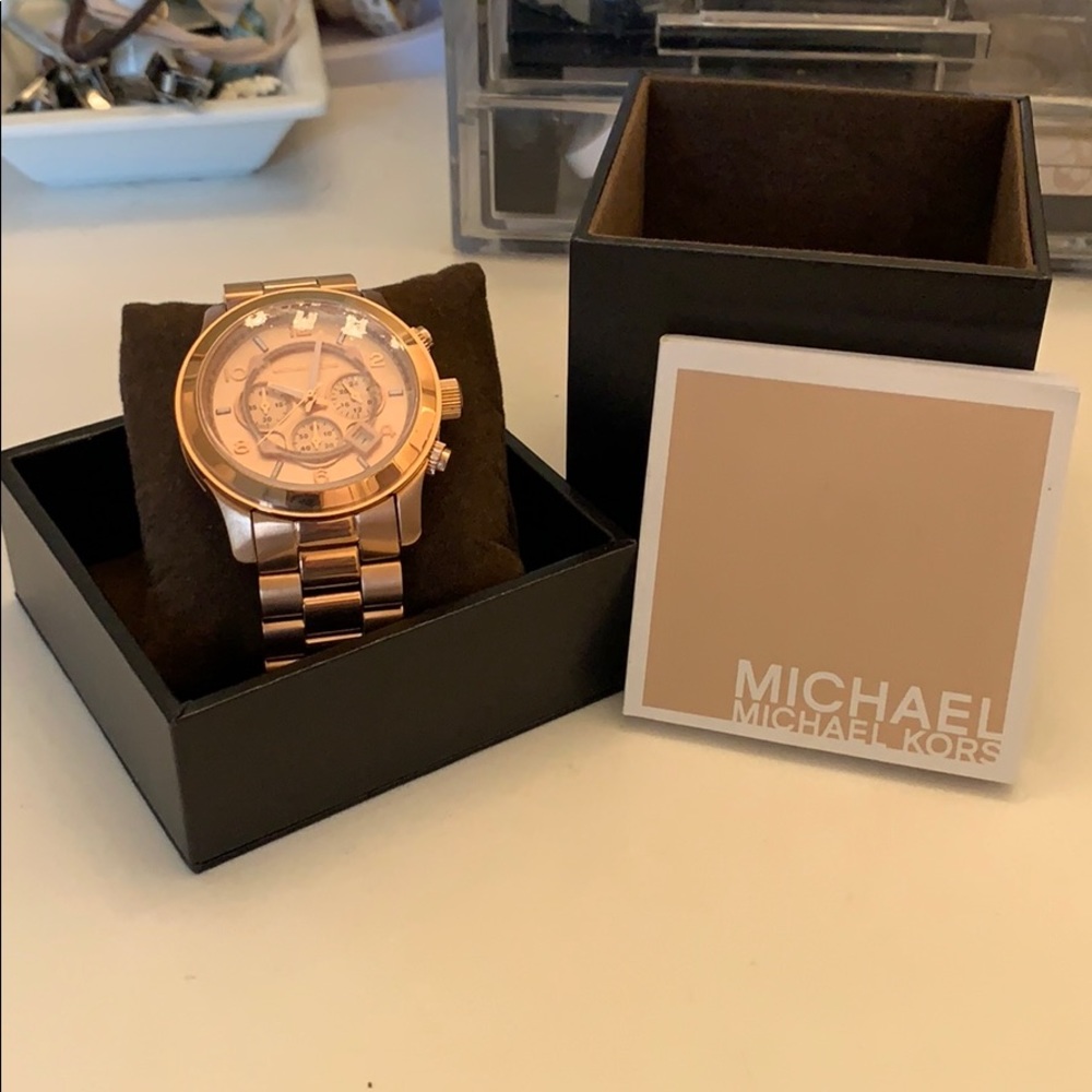 Michael Kors rose gold watch never worn